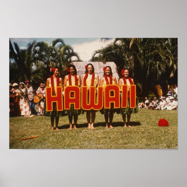 Affiche Spectacle de Hula (Devant)