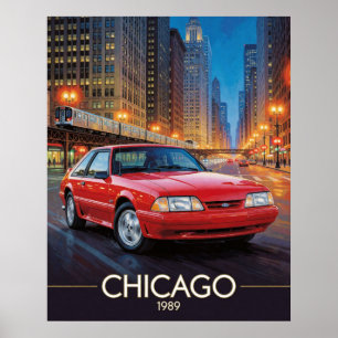 Affiche Spectacle de rue à Chicago dans les années quatre-
