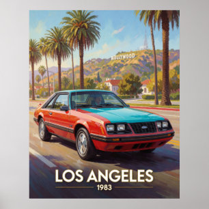 Affiche Spectacle de rue à Los Angeles Californie 1983