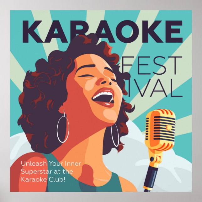 Affiche Spectacle du Karaoke (Devant)