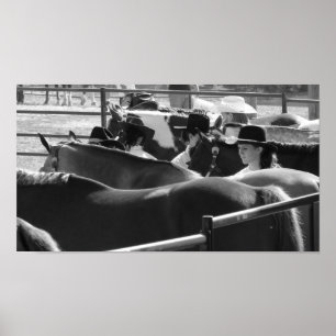 Affiche Spectacle en noir et blanc