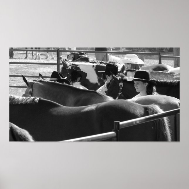 Affiche Spectacle en noir et blanc (Devant)