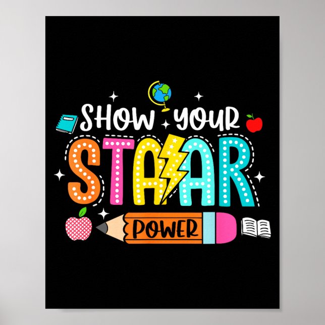 Affiche spectacle formidable de pouvoir staar enseignant t (Devant)