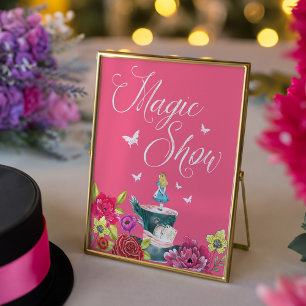 Affiche Spectacle Magique Alice Au Pays Des Merveilles Flo