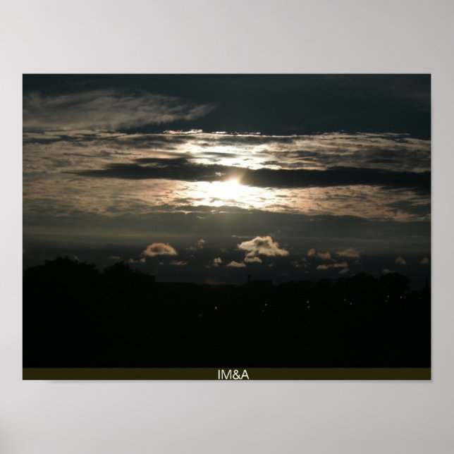 Affiche Spectaculaire ciel de fond (Devant)