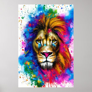 Affiche Spectre des éclats : Le lion est vivant et captiva