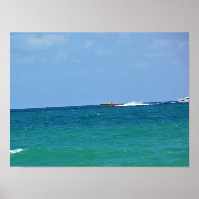 Affiche Speed Boat, fort Lauderdale, Floride (Devant)