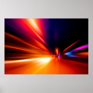 Affiche speed on night roadabstract,background,motion,blur