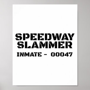 Affiche Speedway Slammer. Détenu en prison 47 Costume _1