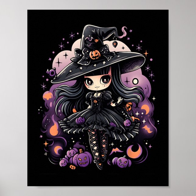 Affiche Spellbound Spirits Halloween Witch Art (Devant)