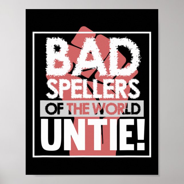 Affiche Spellers Du Monde Dyslexia Sensibilisation Thérape (Devant)