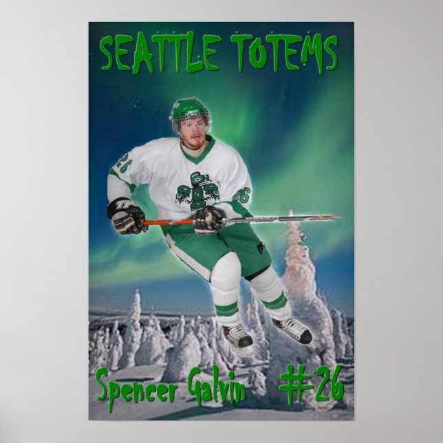 Affiche Spencer Galvin - Totaux Seattle (Devant)