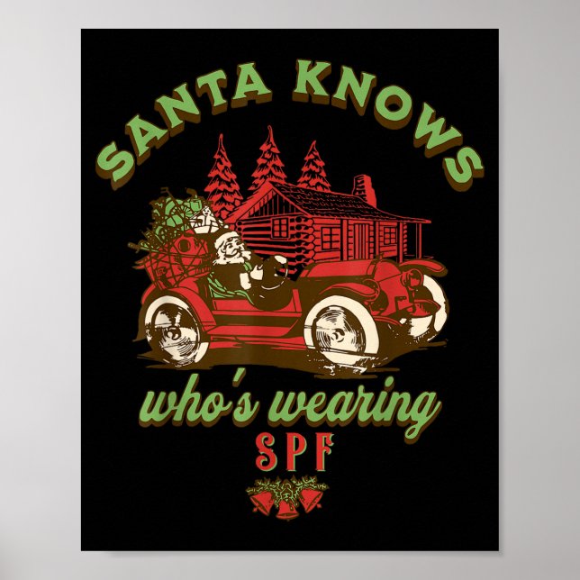 Affiche Spf Esthetician Holiday Christmas Skin Therast Der (Devant)