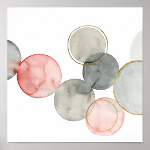 Affiche Sphères dorées