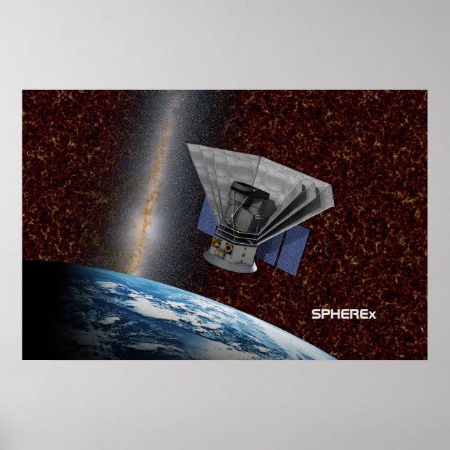 Affiche SPHEREx Chasseur Galaxy Spacecraft (Devant)