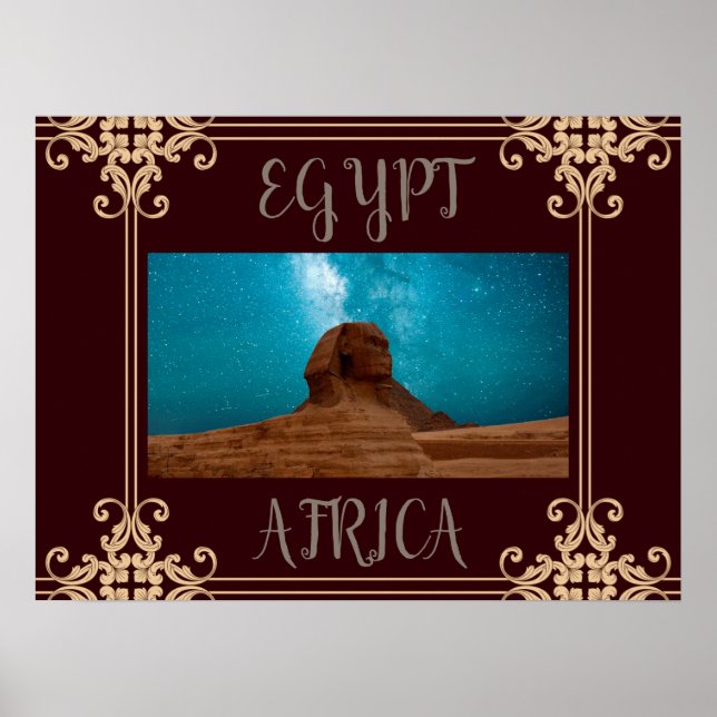 Affiche Sphinx : Égypte (Devant)