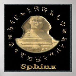 Affiche Sphinx égyptien