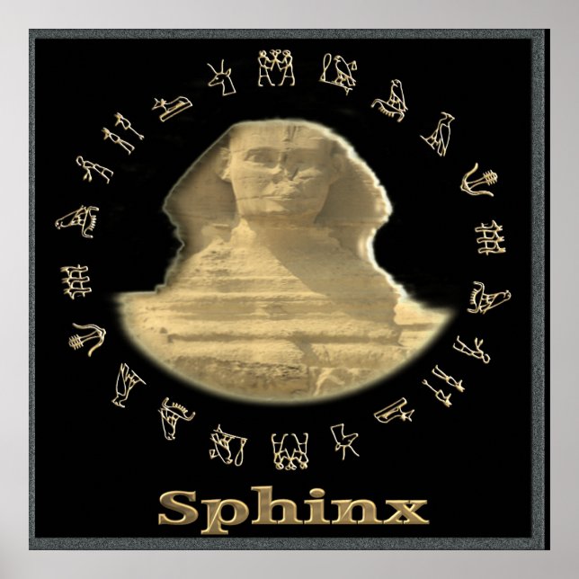 Affiche Sphinx égyptien (Devant)