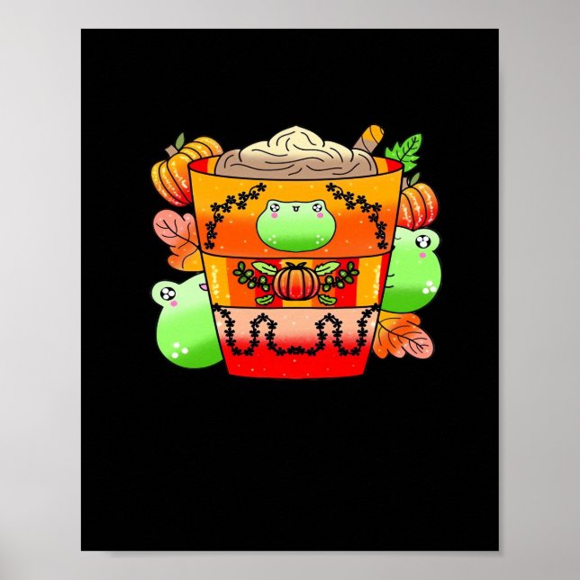 Affiche Spice Citrouille crémeuse Latte Saison (Devant)