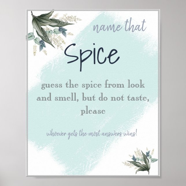 Affiche "Spice It Up : Name That Spice Fête des mariées Ga (Devant)