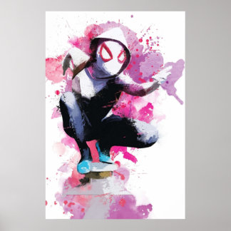 Affiche Spider-Gwen - Art scintillant