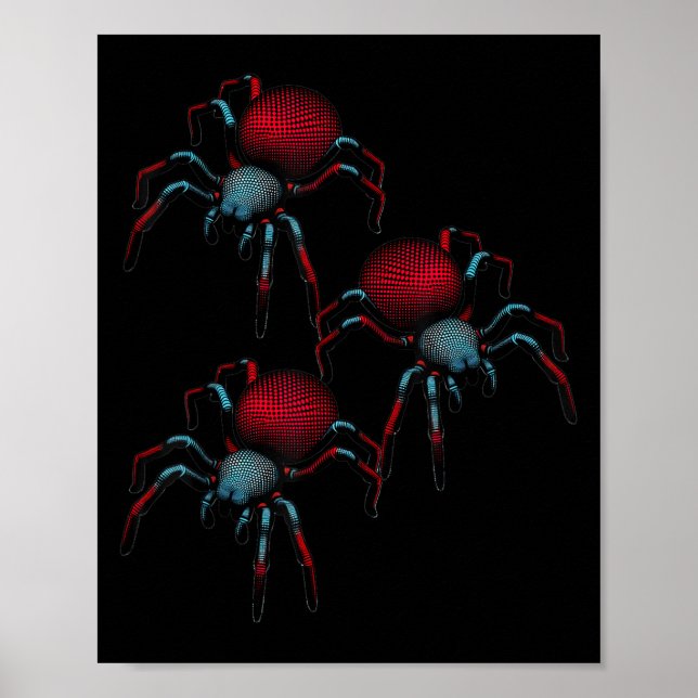Affiche Spider Phobia Spider 3d Femme Femme Homme Enfant F (Devant)