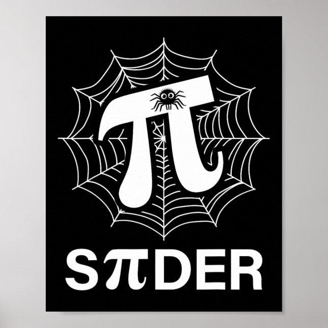 Affiche Spider Pi Spider Science Math Enseignant Funny Spi (Devant)