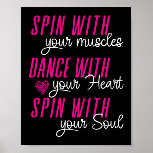 Affiche Spin Avec Vos Muscles Couleur Garde Bande Marche