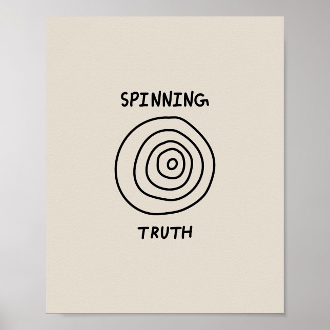 Affiche Spinning Truth (Devant)