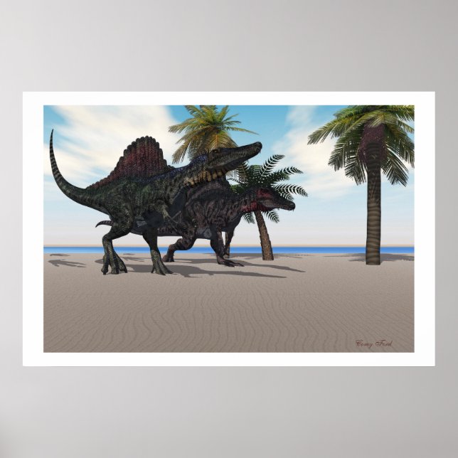 Affiche Spinosaurus Walking Print (Devant)
