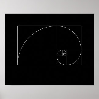 Affiche Spiral de Fibonacci