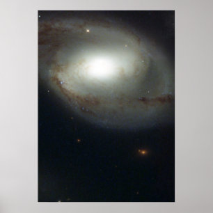 Affiche Spiral Galaxy NGC 4319 et Quasar Markarian 205