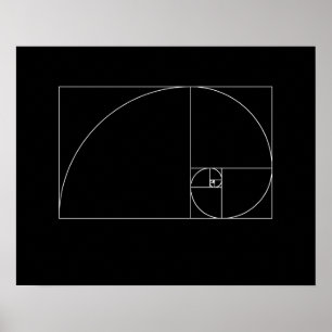 Affiche Spirale de Fibonacci