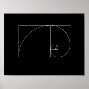 Affiche Spirale de Fibonacci