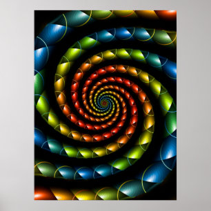 Affiche Spirale de peau de serpent