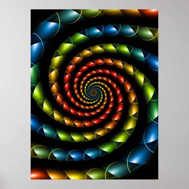 Affiche Spirale de peau de serpent (Devant)