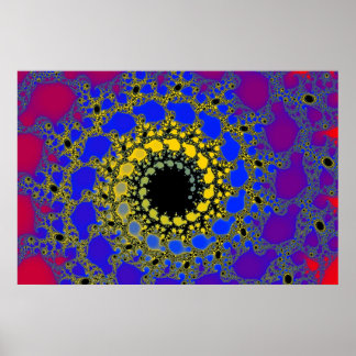 Affiche spirale de trou noir