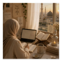 Affiche spirale Deen & Dunya islamique