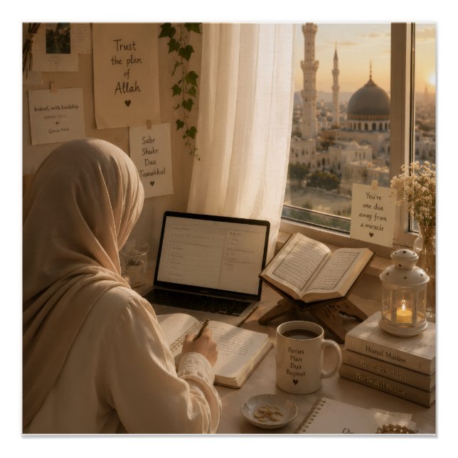 Affiche spirale Deen & Dunya islamique  (Devant)