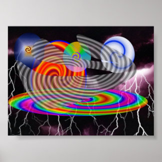 Affiche spirale des ténèbres