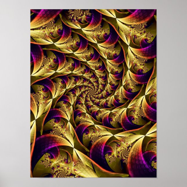 Affiche Spirale dorée  (Devant)