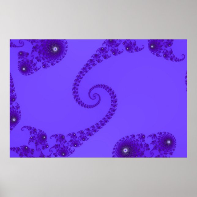 Affiche spirale double bleu violet (Devant)