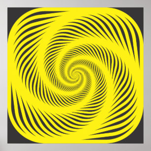 Affiche Spirale hypnotique