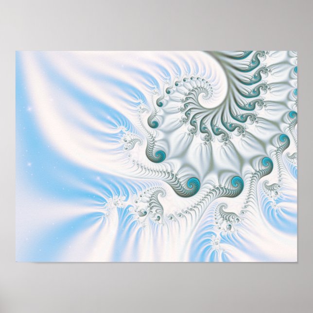 Affiche Spirale neige hivernale (Devant)