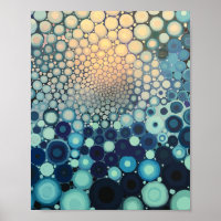 Spirale radiante de cercles concentrés