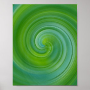Affiche Spirale - Vert