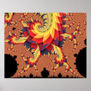 Affiche Spirales de Mandelbrot