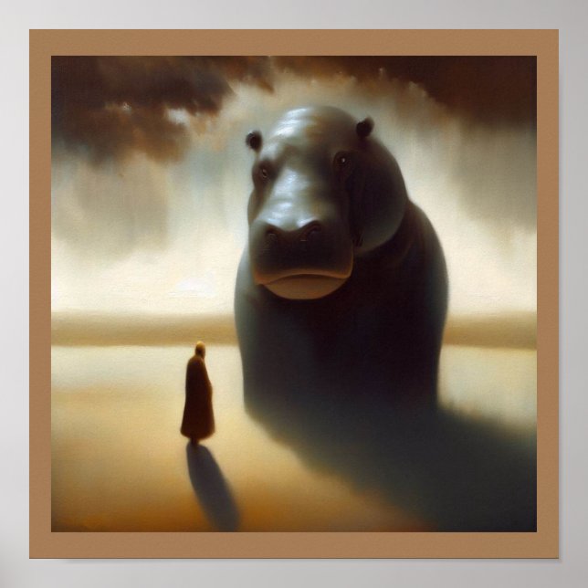 Affiche Spirit Animal Hippopotamus 1 (Devant)