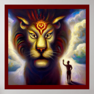 Affiche Spirit Animal Lion 4