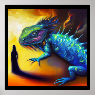 Affiche Spirit Animal Lizard 3
